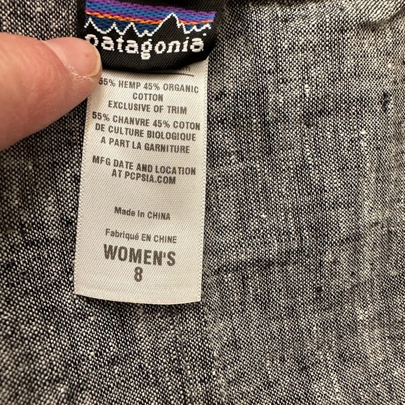 Patagonia NWOT Gray Island Hemp Cotton Wrap Lightweight Skirt size 8 - Picture 8 of 10